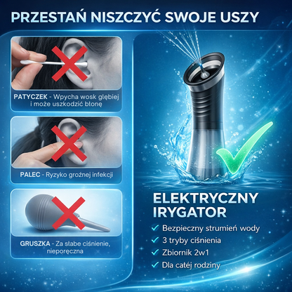 Irygator do Uszu Nexioo™ – Bezpieczne i dokładne czyszczenie