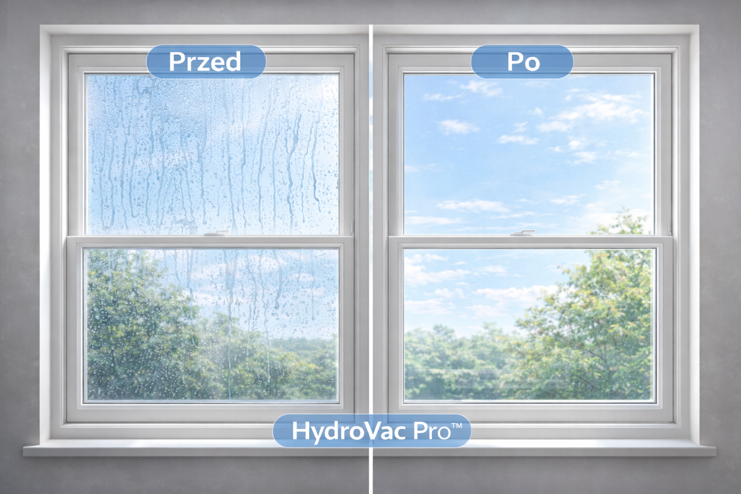 HydroVac Pro™ – Bez smug i zacieków