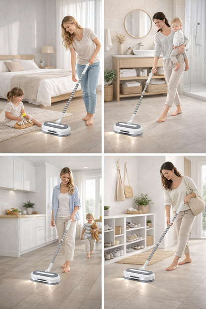 CleanFlow™ – Bezprzewodowy Mop Elektryczny